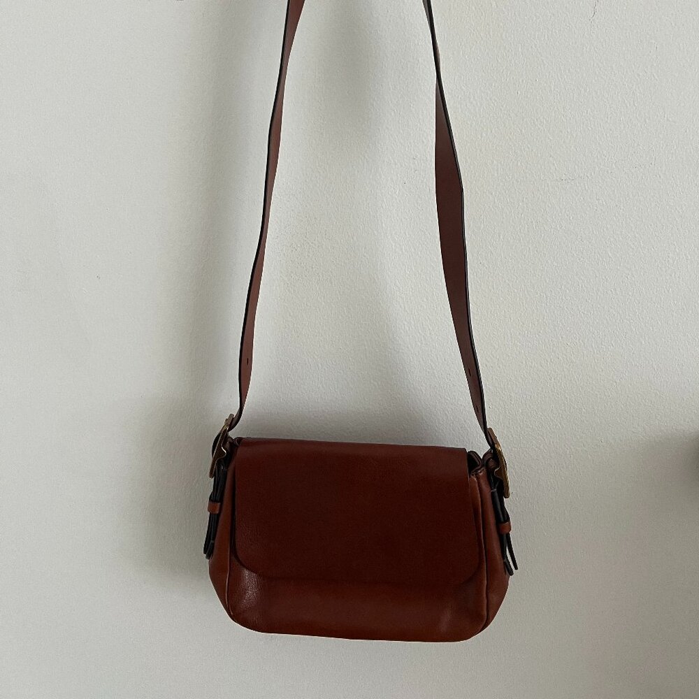 Fossil Harper Leather Large Flap Crossbody Bag